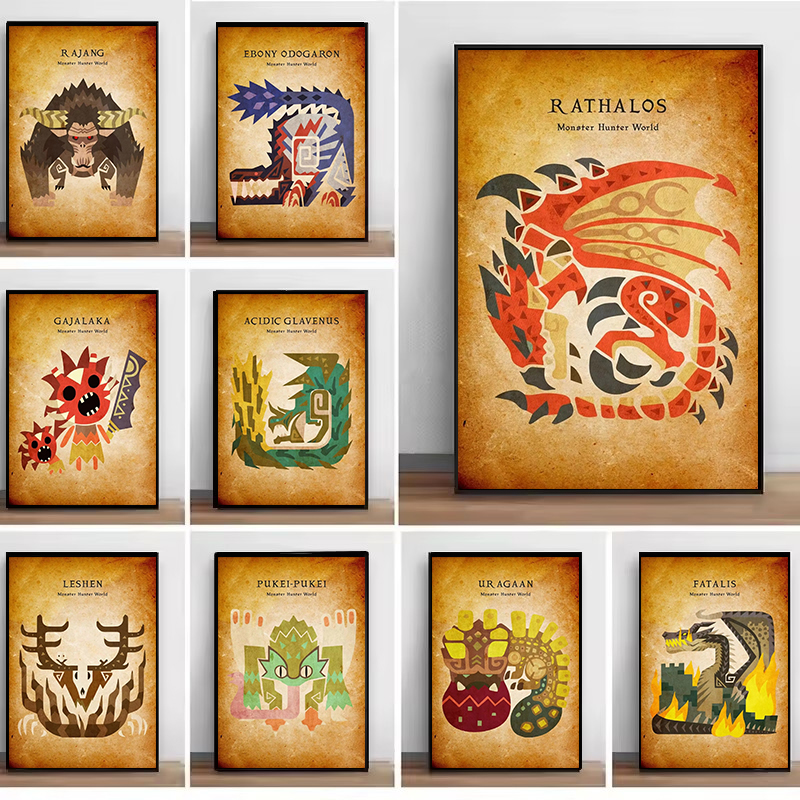 Home Improvement Game - Japanese Game Animated Vintage Canvas Painting