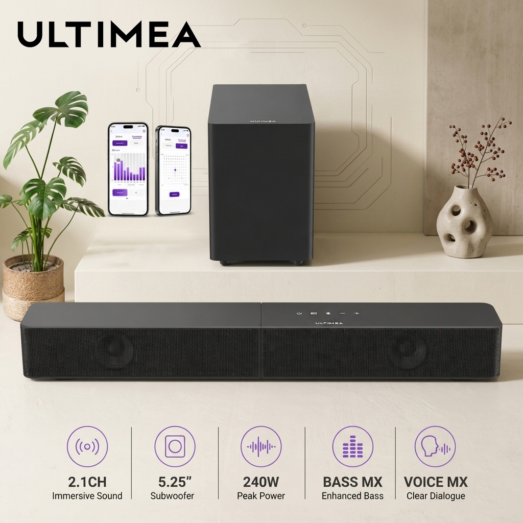 Home Improvement Game - ULTIMEA Poseidon R3T 2.1ch Soundbar with