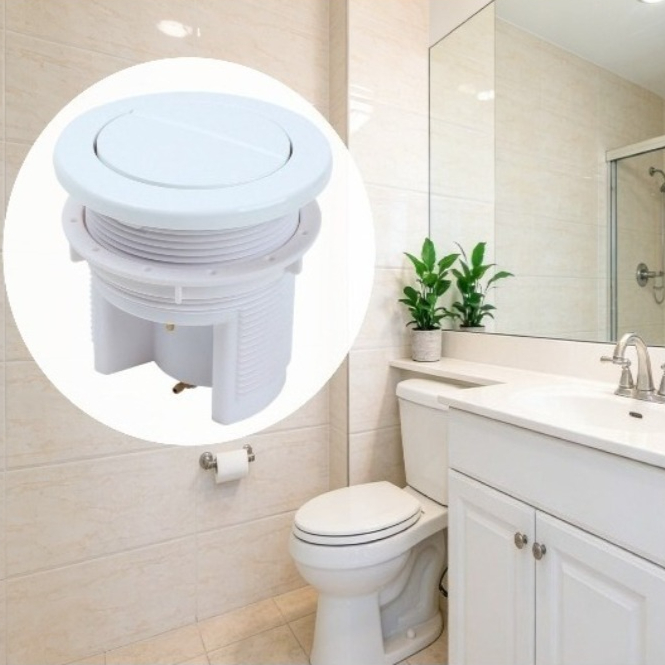 Toilet Flush Valve - Dual Pneumatic Button,Compatible with Geberi Drain