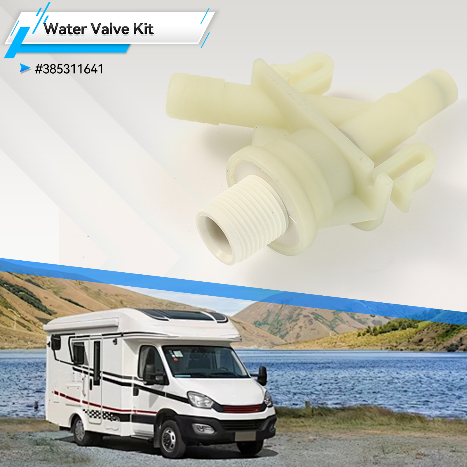 Plastic RV Camper Water Valve  – Toilet Flush Valve recenzja i cena