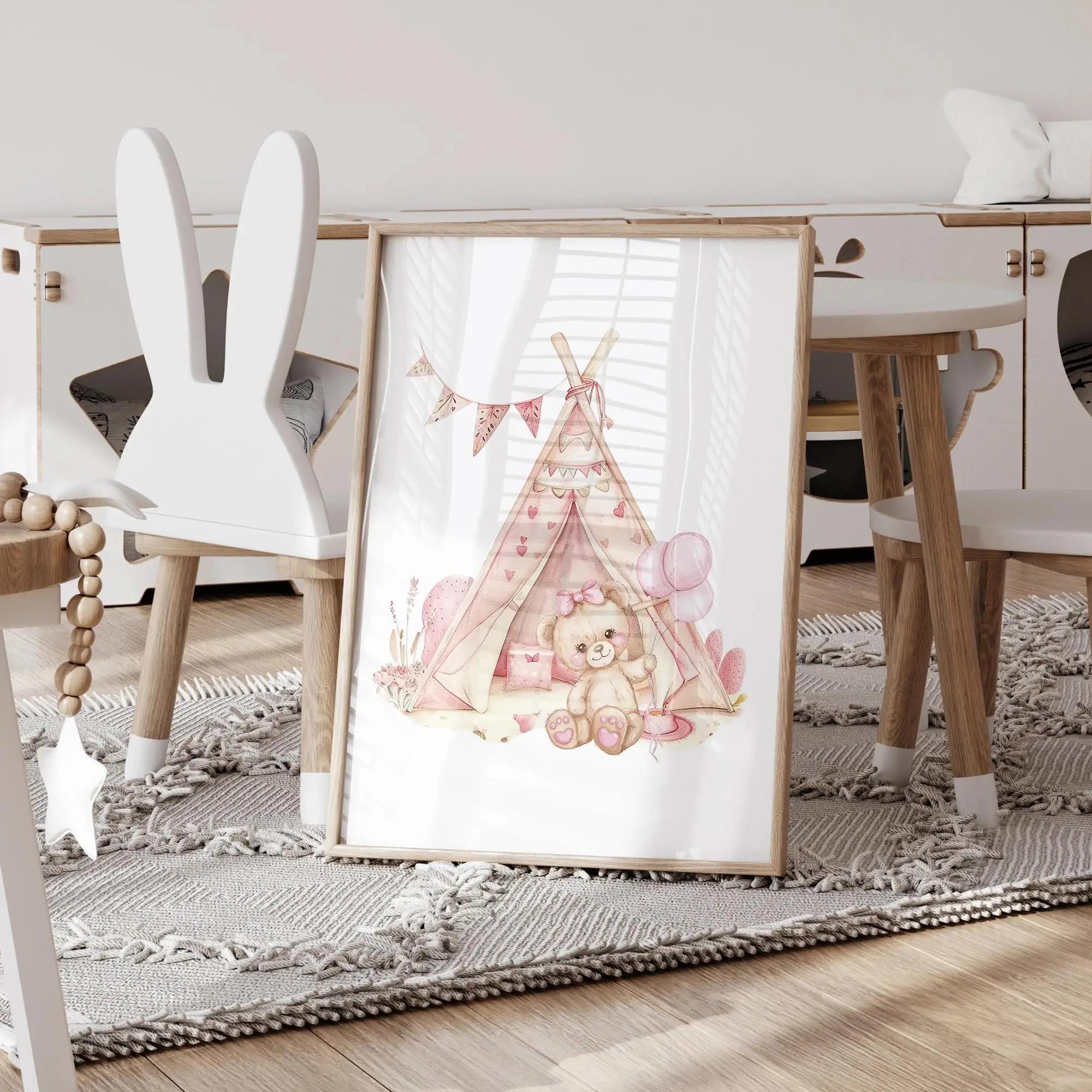Pink Dream Bear Carousel Tent  – Home Improvement Kids recenzja i cena