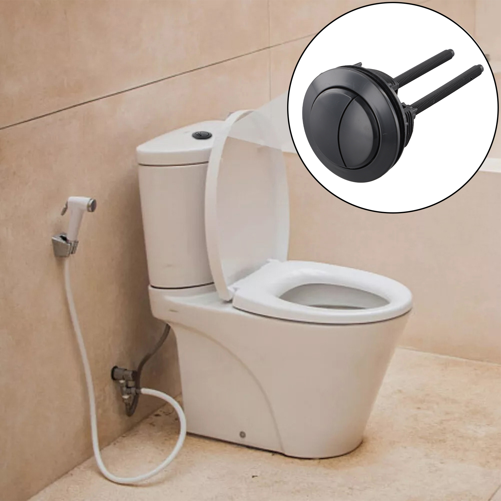 Black Toilet Flush Button 38mm – Toilet Flush Valve recenzja i cena