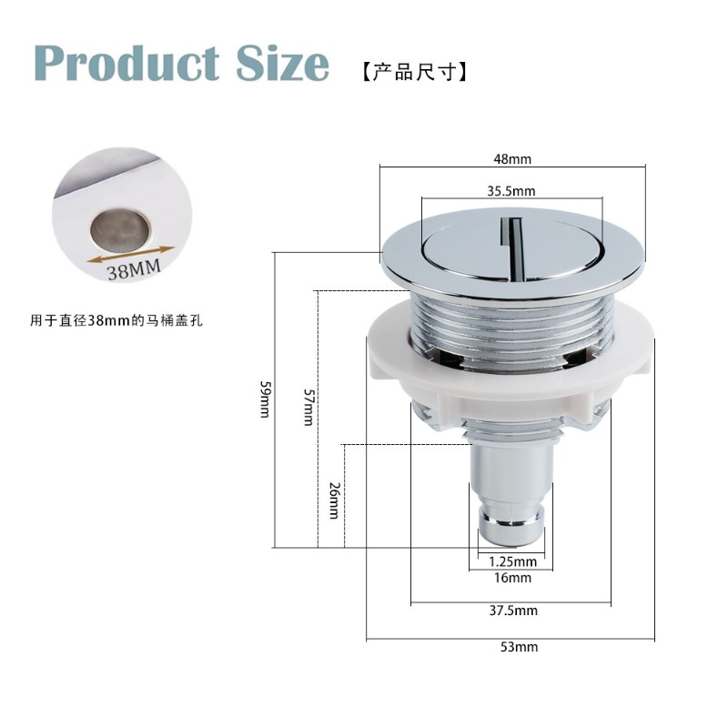 Cable Controlled Dual Flush Va – Toilet Flush Valve recenzja i cena